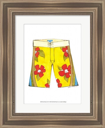 Framed Surf Shorts (CI) IV Print