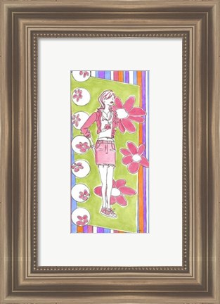 Framed Glam Girls II Print