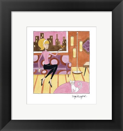 Framed Pets in the City Print