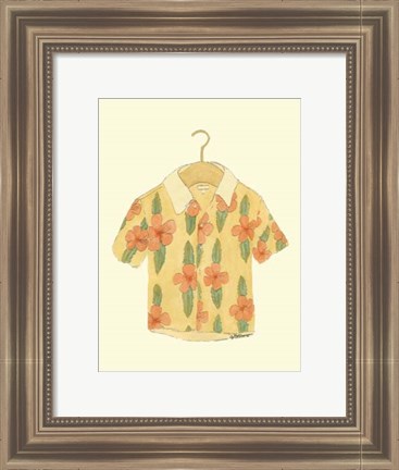 Framed Surf&#39;s up Shirt III Print