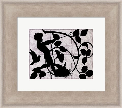 Framed Child Silhouette II Print