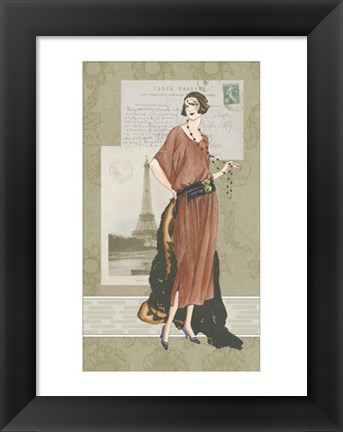 Framed Francais Modes II Print