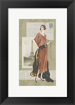 Framed Francais Modes II Print