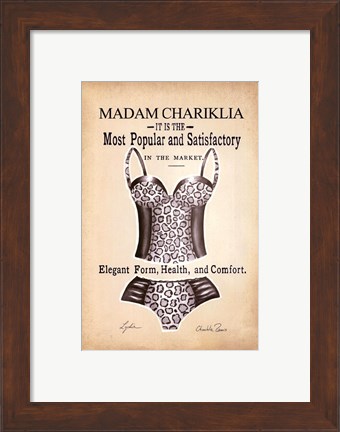 Framed Chariklia&#39;s Lingerie IV Print