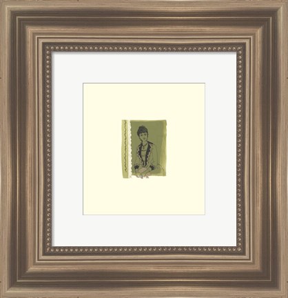 Framed Green Lady Print