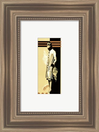 Framed Retro Fashion IV Print