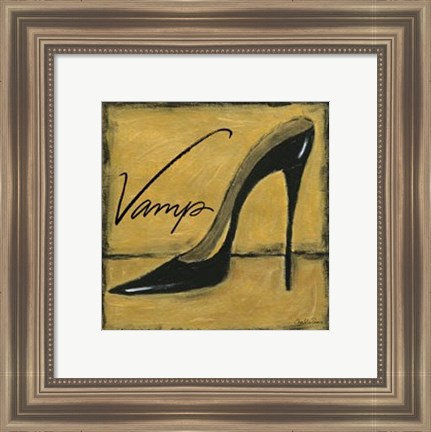 Framed Vamp on Gold Print