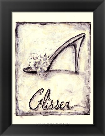 Framed French Slipper Print