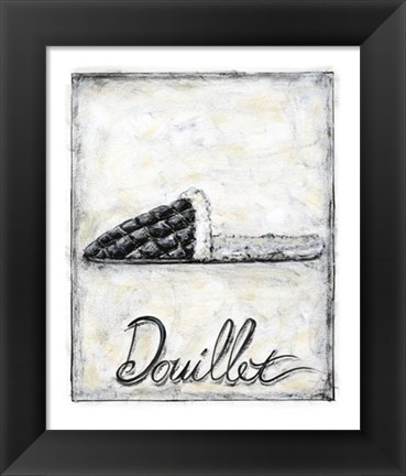 Framed French Cozy Slipper Print