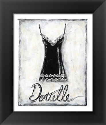 Framed French Lace Print