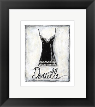 Framed French Lace Print