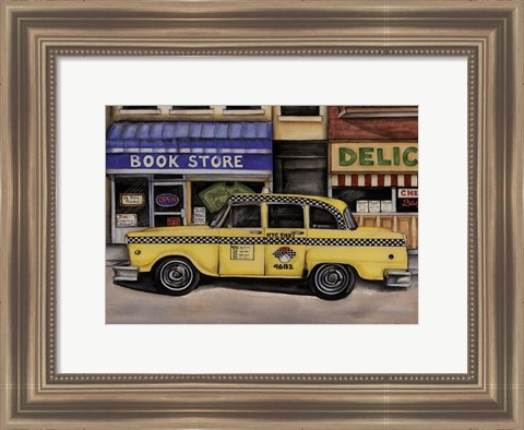 Framed NYC Taxi 46B2 Print