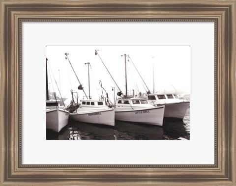 Framed Work Boats Print