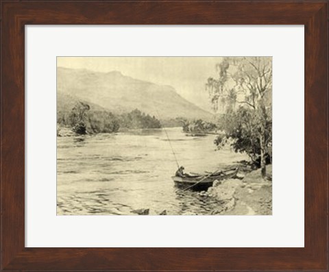 Framed On the River III Print