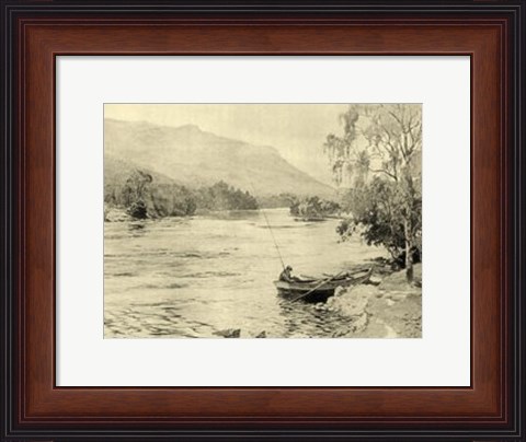 Framed On the River III Print