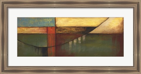 Framed Graphic Suspension Bridge on FAP Print