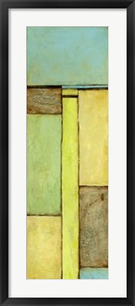 Framed Stained Glass Window V Print