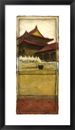 Framed Oriental Panel I Print
