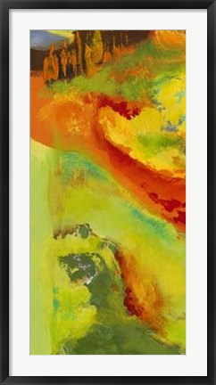 Framed Blazing Color Panel II Print