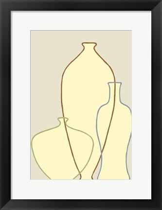 Framed Linear Vessels II Print