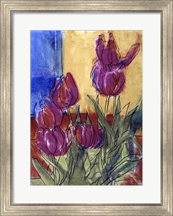 Framed Floral Fantasy II by Weiss Print