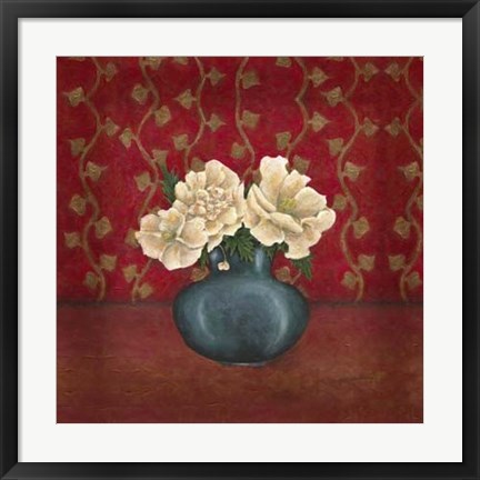 Framed Titian Flowers I Print