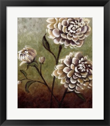 Framed Eastern Dahlias I Print