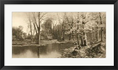 Framed Tranquil Riverscape I Print