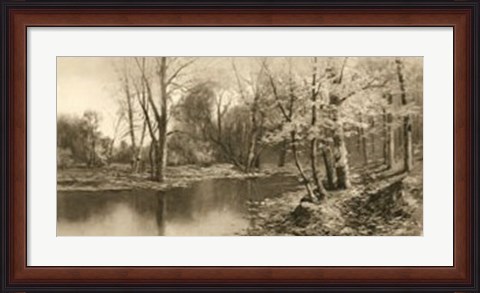 Framed Tranquil Riverscape I Print