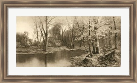 Framed Tranquil Riverscape I Print