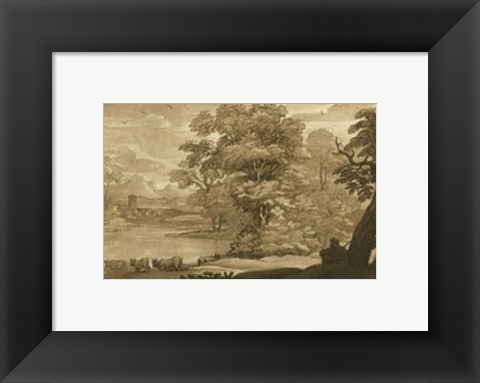 Framed Pastoral Landscape II Print