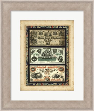 Framed Money, Money, Money III Print