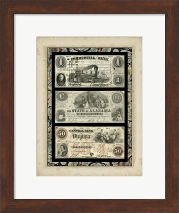 Framed Money, Money, Money V Print