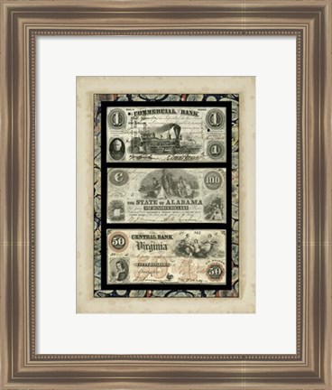 Framed Money, Money, Money V Print