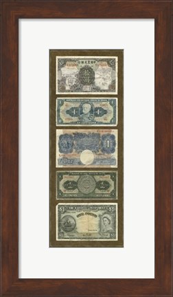 Framed Foreign Currency Panel II Print