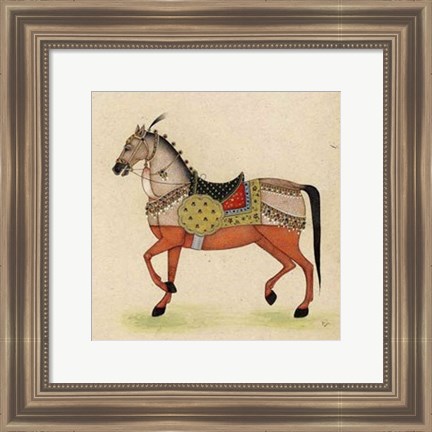 Framed Horse from India I Print