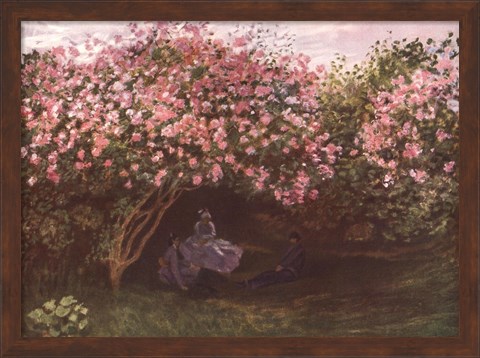 Framed Resting under the Lilacs Print