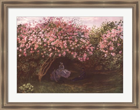 Framed Resting under the Lilacs Print