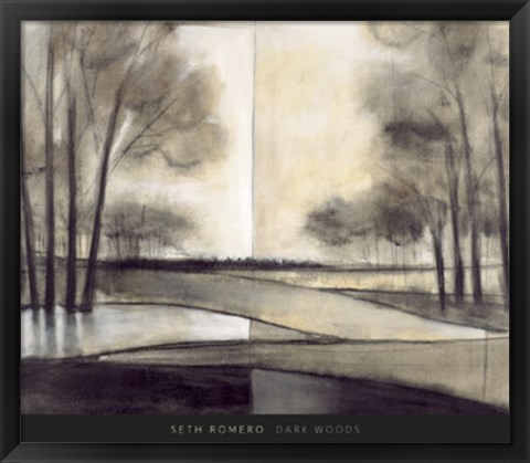 Framed Dark Woods Print