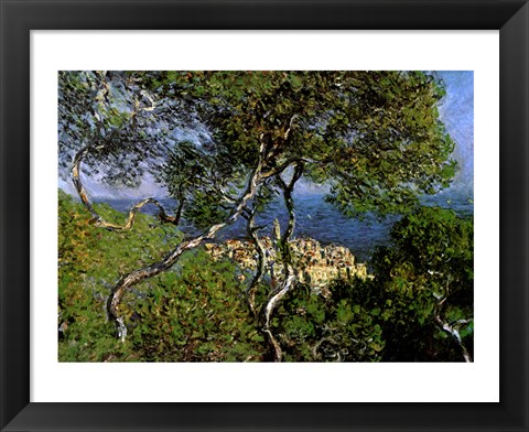 Framed Landscape at Bordighera Print