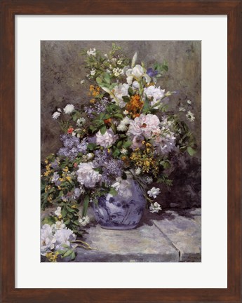 Framed GRANDE VASO DI FIORI Print