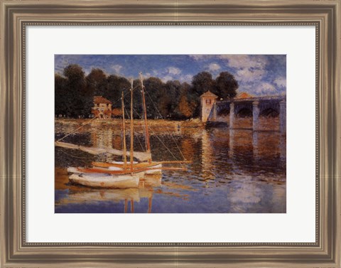 Framed Il Ponte d&#39;Argenteuil Print