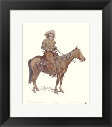 Framed Arizona Cowboy Print