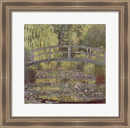 Framed Bassin aux Nympheas Print