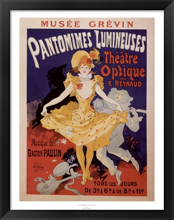 Framed Pantomimes Lumineuses Print