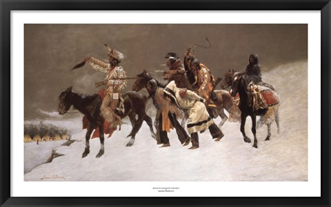 Framed Return of the Blackfoot War Party Print