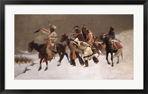 Framed Return of the Blackfoot War Party Print