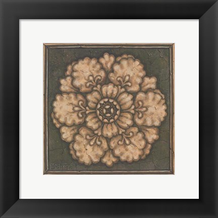 Framed Rosette I Print