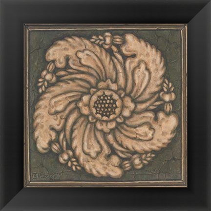 Framed Rosette II Print