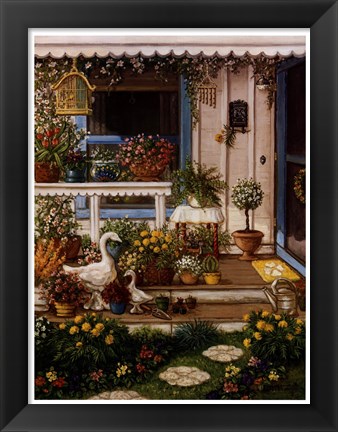 Framed Spring Front Porch Print